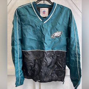 Vintage NFL Eagles Sideline Pullover Windbreaker Sz XL Men’s NOS